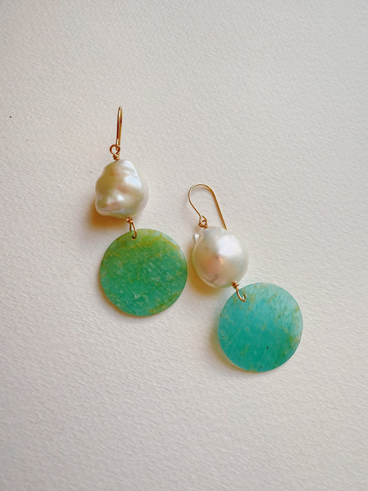 Turquoise Pearl Drops