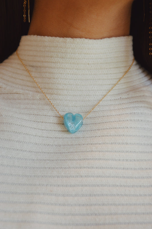 Glass Heart Necklace