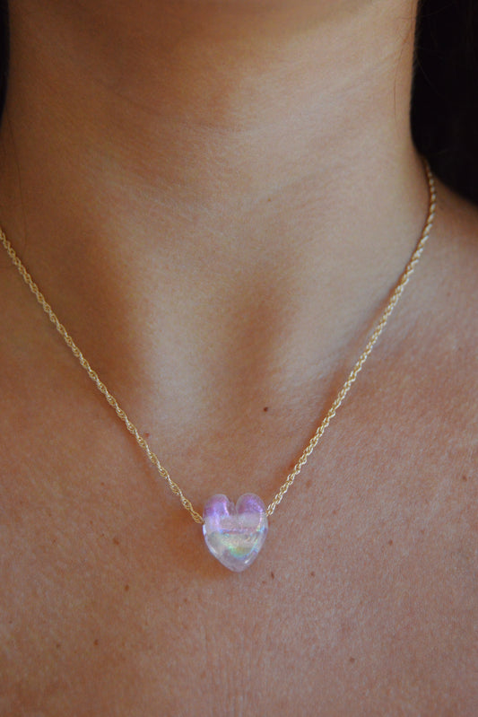 Glass Heart Necklace