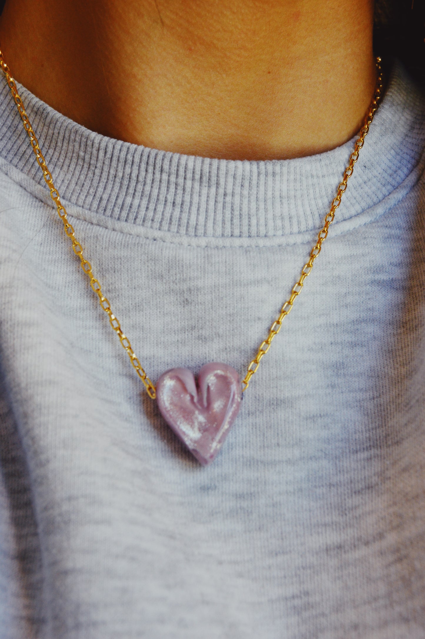 Glass Heart Necklace