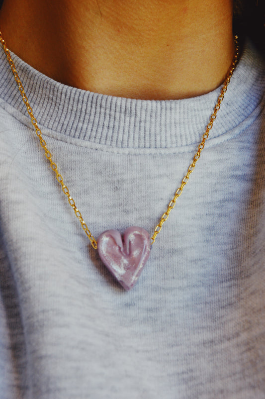 Glass Heart Necklace