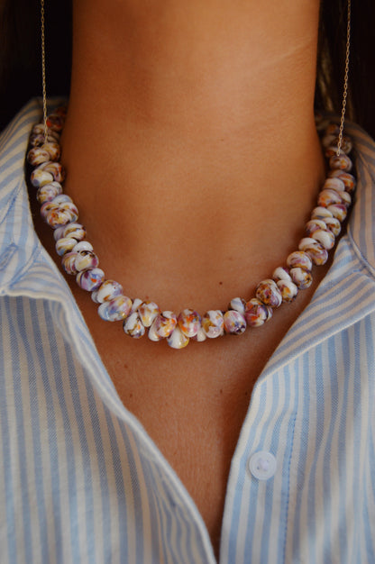 Bubble Glass Necklace- Autumn