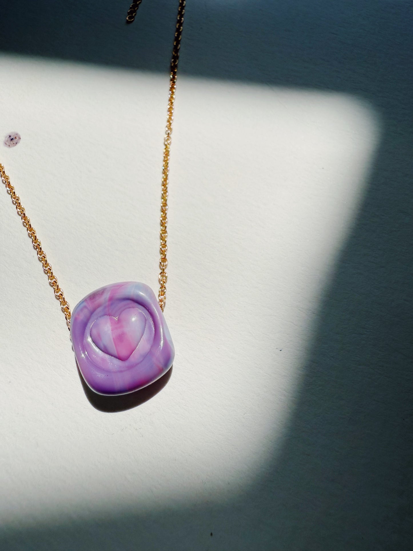 Glass Stamp Necklaces