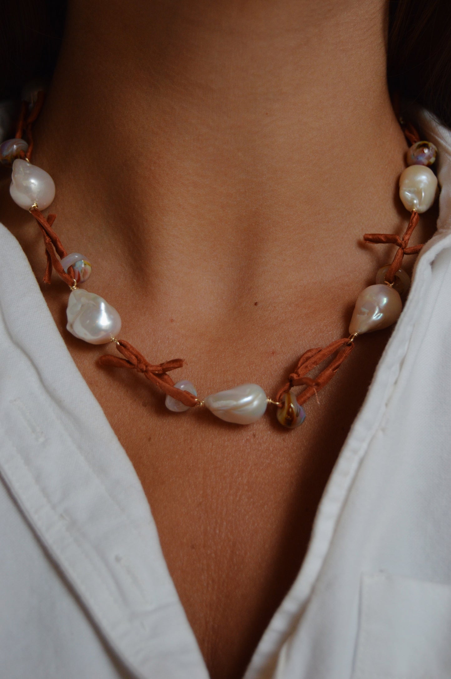 Silk and Pearl Layer - Coconut Puka