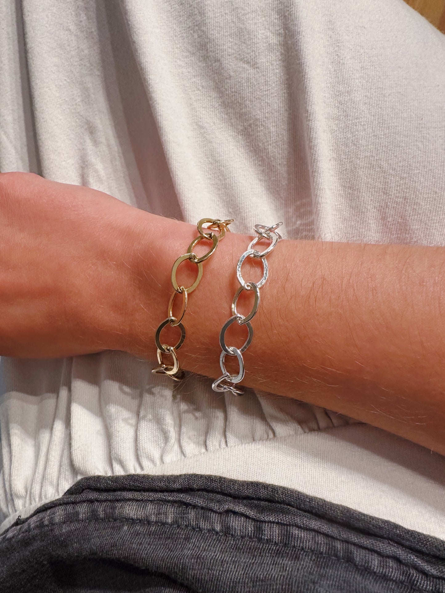 Chunky Sterling Silver Bracelet