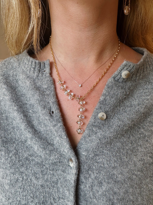 Donut Lariat - Clear