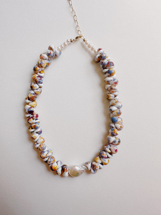 Bubble Glass Necklace - Autumn