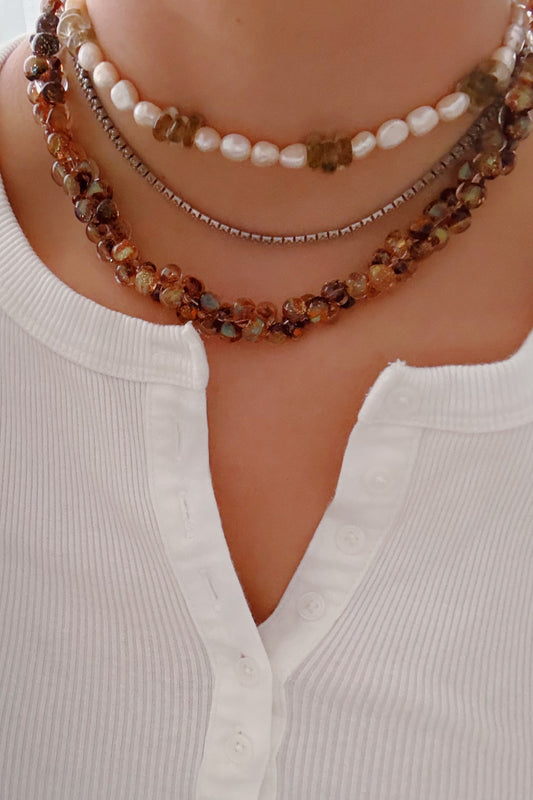 Bubble Glass Necklace- Soda Pop