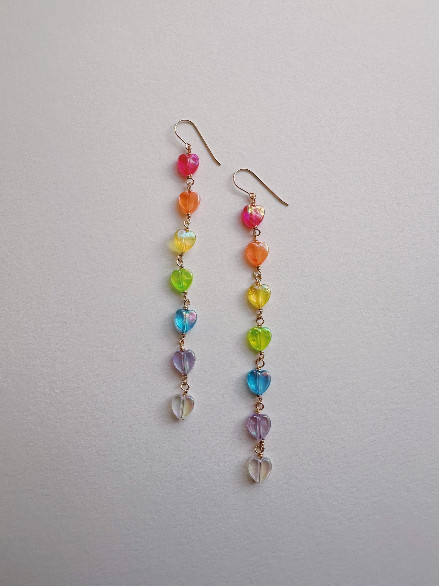 XOXO Rainbow Acrylic Drops