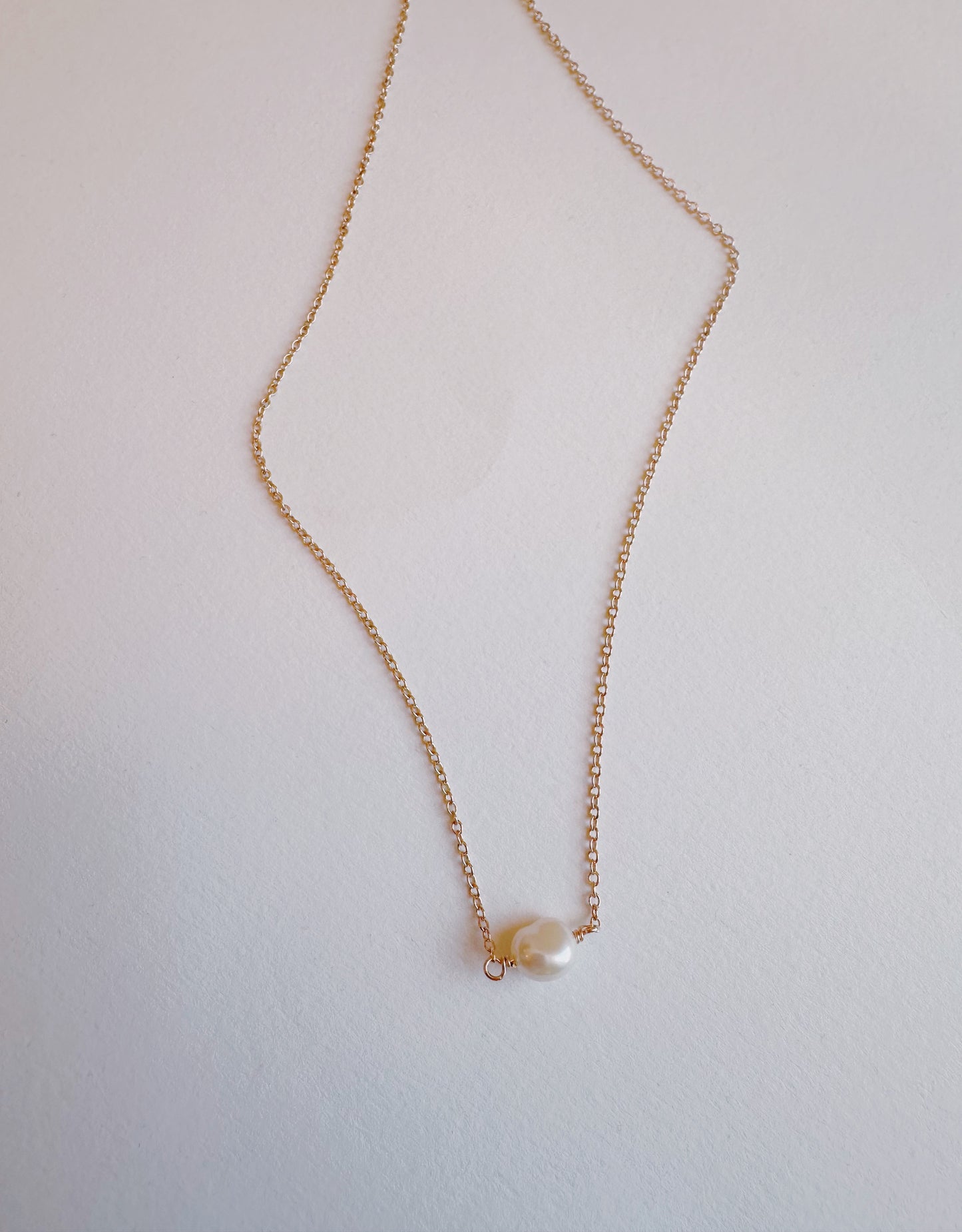 Dainty Single Pearl Layer