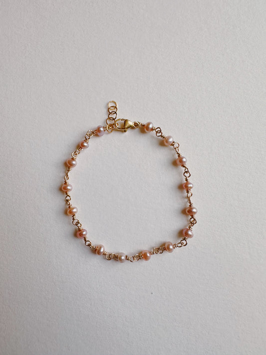 Pink Pearl Bracelet