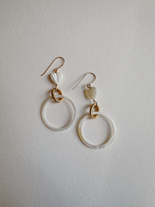 Circle Shell and Mother of Pearl Drops