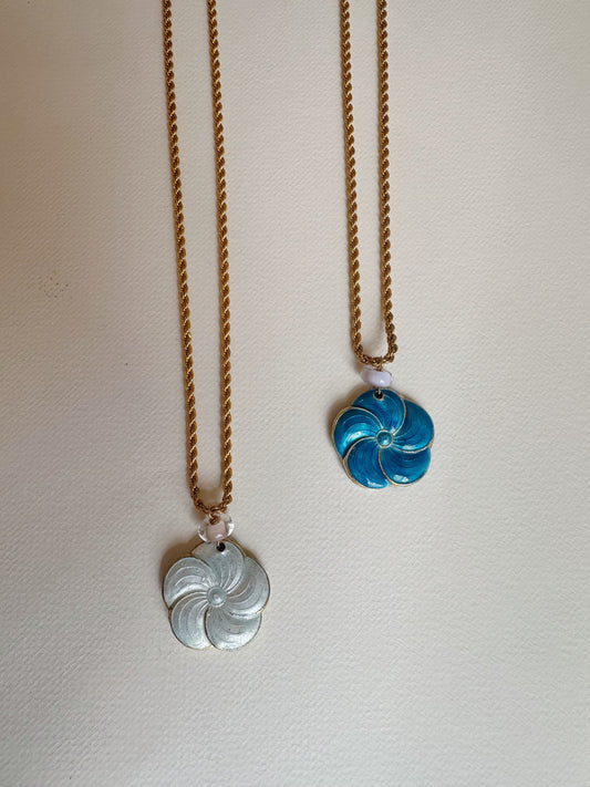 Cloisonné pansy layer