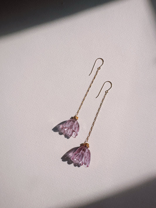 Glass Tulip Drops - Magenta