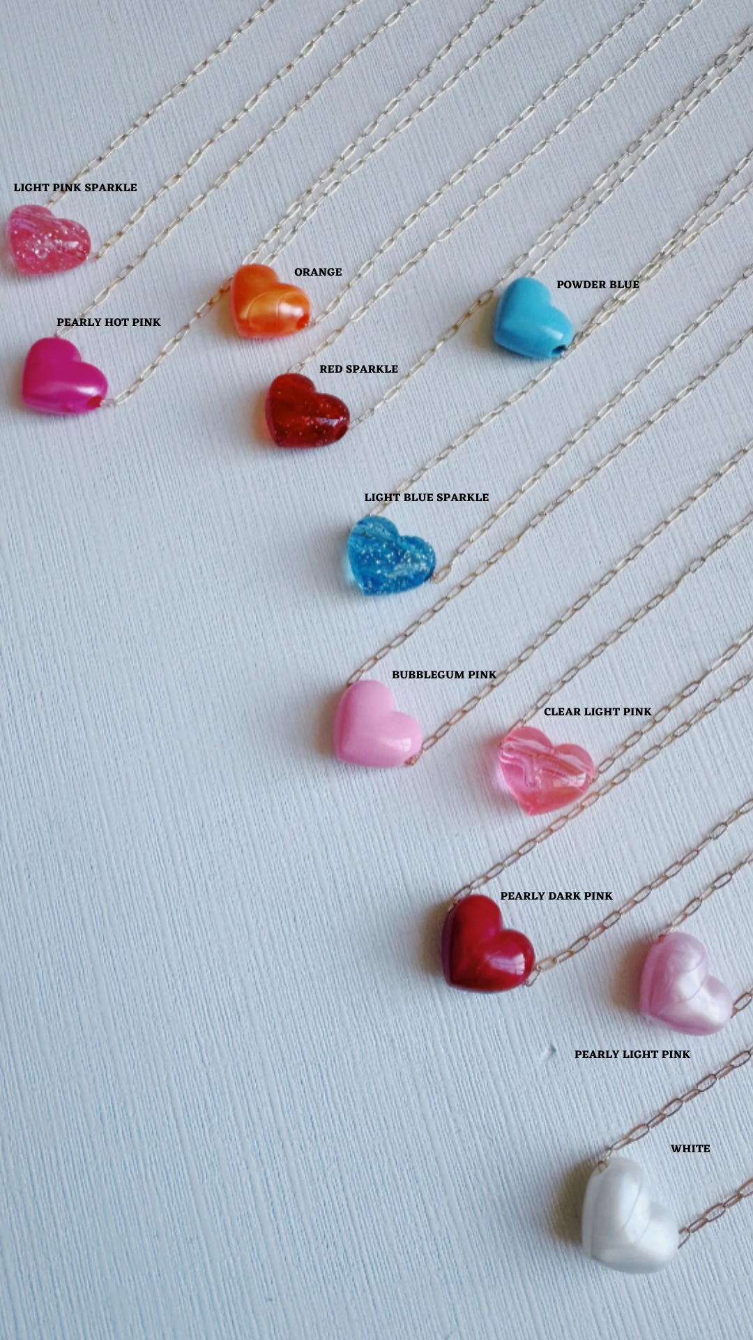 Acrylic Heart Necklace