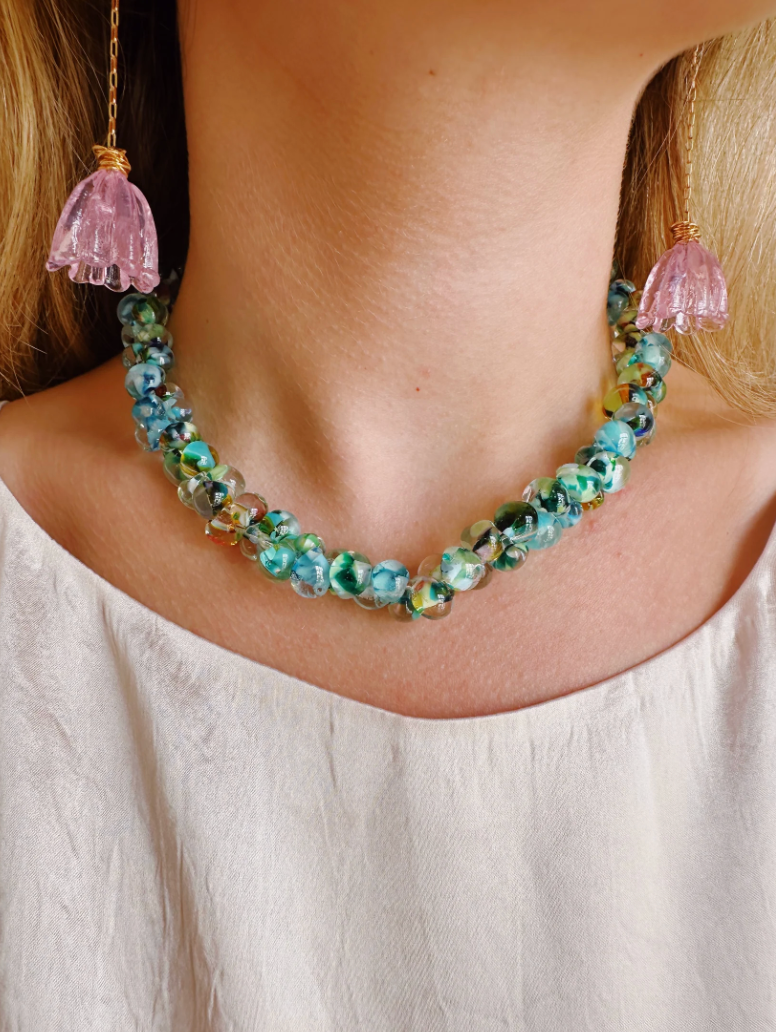 Bubble Glass Necklace- Tahiti