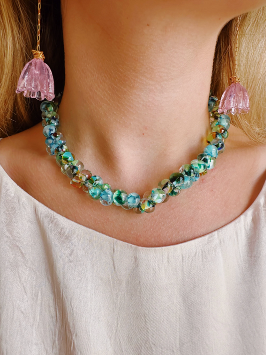 Bubble Glass Necklace- Tahiti