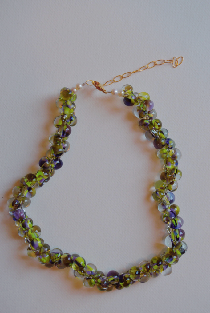 Bubble Glass Necklace- Bayou