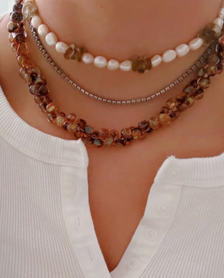 Bubble Glass Necklace- Soda Pop