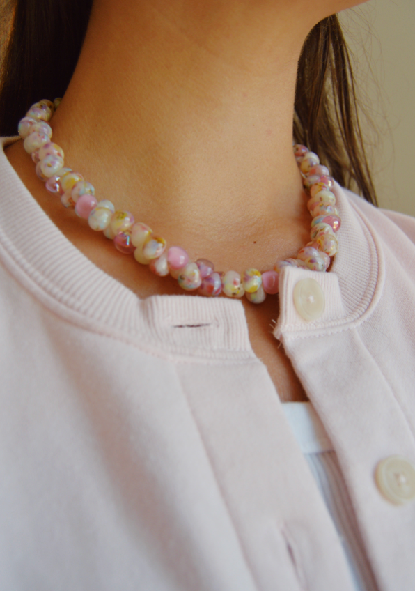Bubble Glass Necklace- Cupcake