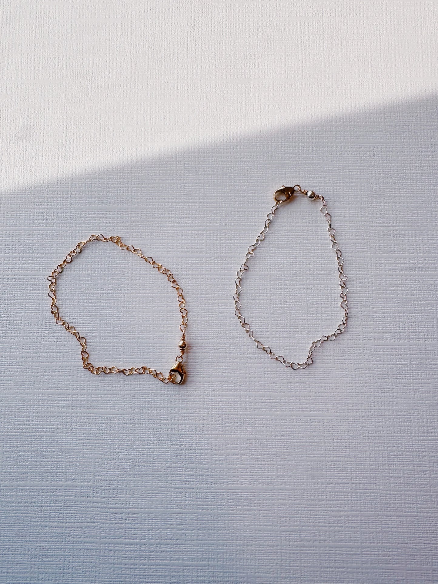 Dainty Heart Stack Bracelet