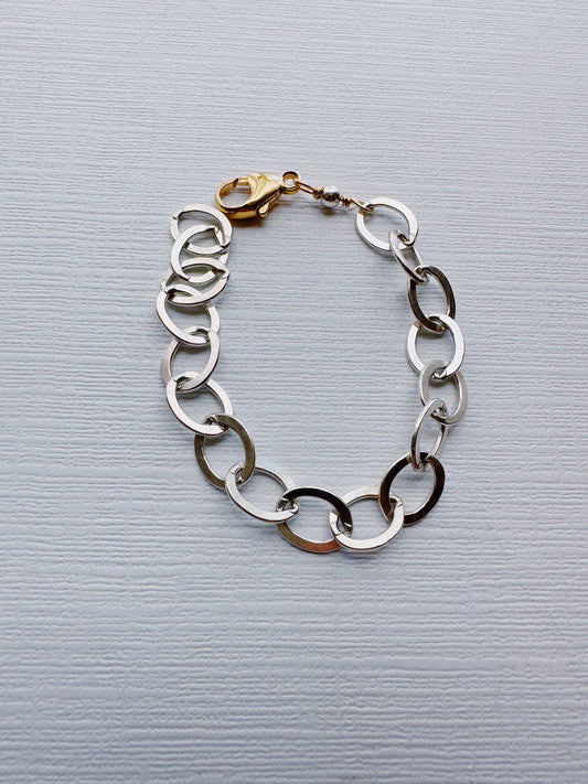 Chunky Sterling Silver Bracelet